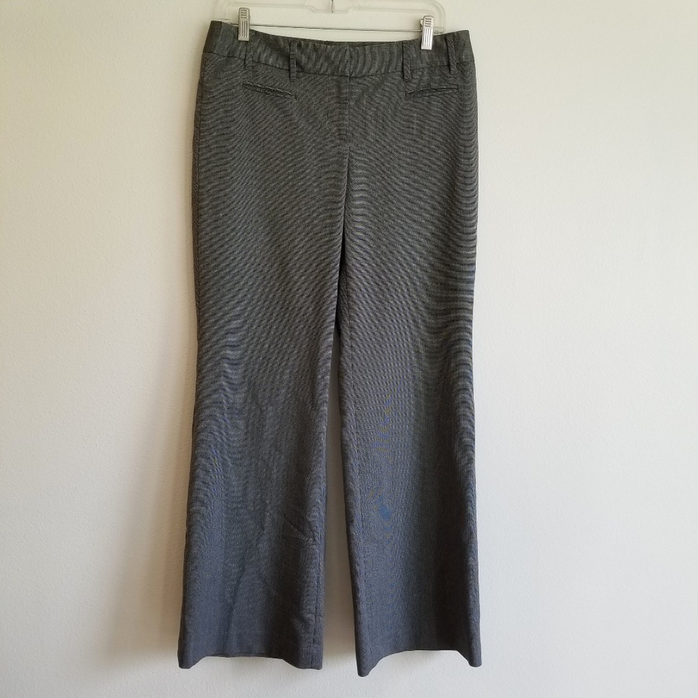 LOFT womens gray print Marisa Fit Dress Pants 6